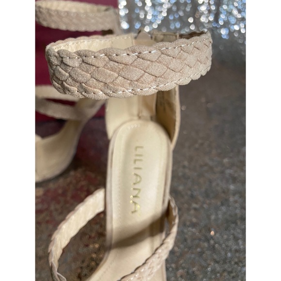 ❌SOLD❌ Nude Braided Strap Heels - Picture 4 of 4